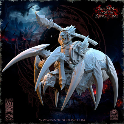 Black Horde Goblin Jungle Spider Riders | The Beholder Miniatures | Compatible with D&D/AoS | Fantasy | Tabletop RPG