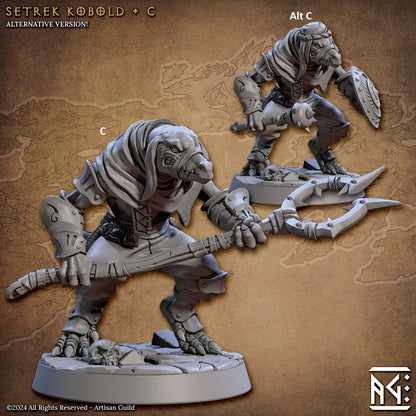 Setrek Kobolds | Artisan Guild Miniatures | Compatible with D&D/AoS | Fantasy | Tabletop RPG