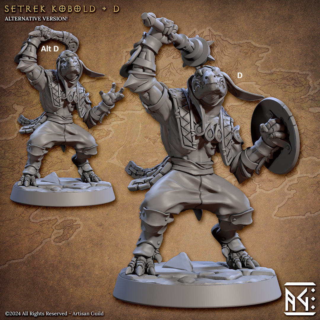 Setrek Kobolds | Artisan Guild Miniatures | Compatible with D&D/AoS | Fantasy | Tabletop RPG