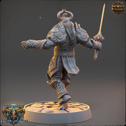 Warrior of the Cleansing Flame | DayBreak Miniatures | Compatible with D&D/AOS | Fantasy | Tabletop