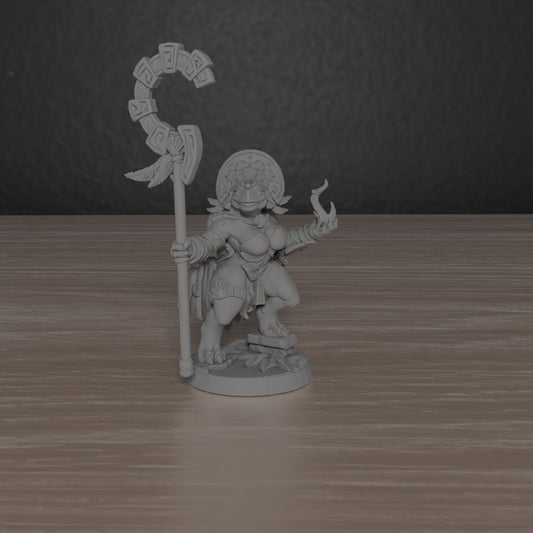 Female Turtlekin Yatl | Artisan Guild Miniatures | Compatible with D&D/AoS | Fantasy | Tabletop RPG