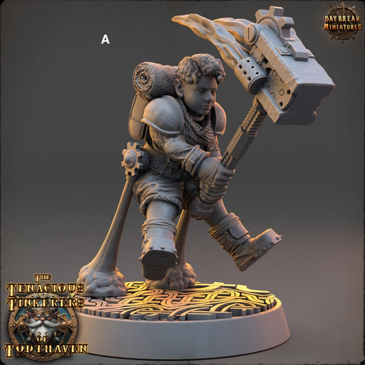 Tenacious Female Gnome Fighters | DayBreak Miniatures | Compatible with D&D/AOS | Fantasy | Tabletop