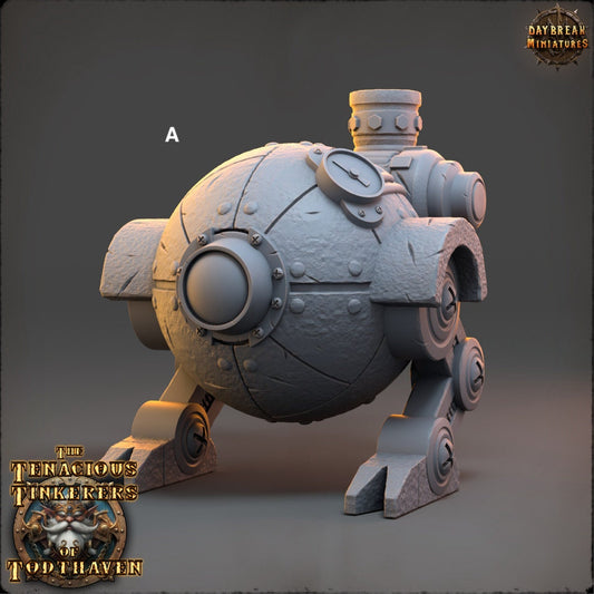 Tenacious Gnome Mech Walker | DayBreak Miniatures | Compatible with D&D/AOS | Fantasy | Tabletop