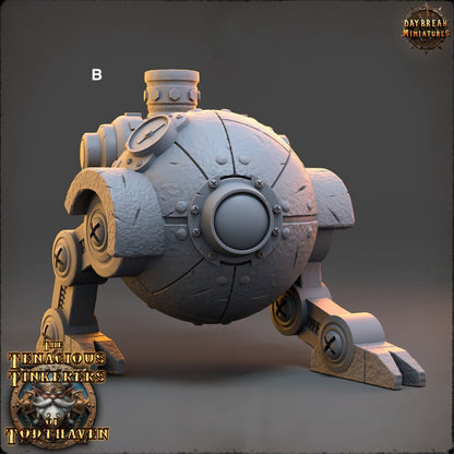 Tenacious Gnome Mech Walker | DayBreak Miniatures | Compatible with D&D/AOS | Fantasy | Tabletop