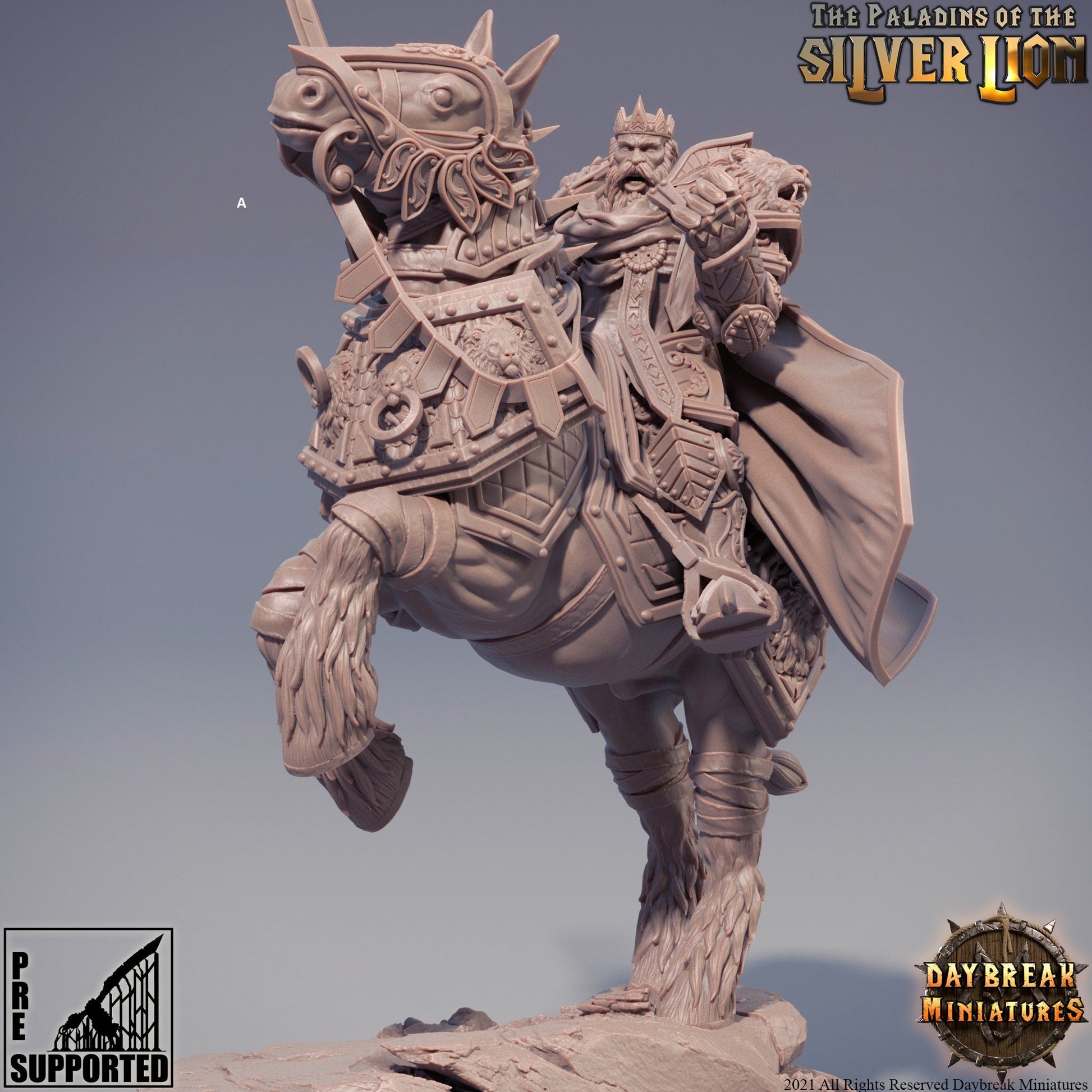 Paladins of the Silver Lion Cavalry | DayBreak Miniatures | Compatible with D&D/AOS | Fantasy | Tabletop