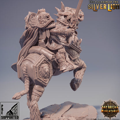 Paladins of the Silver Lion Cavalry | DayBreak Miniatures | Compatible with D&D/AOS | Fantasy | Tabletop