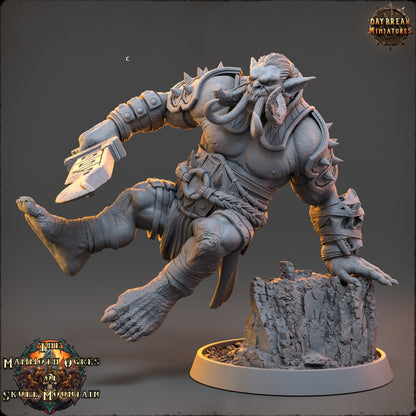 Mammoth Ogres Assassins | DayBreak Miniatures | Compatible with D&D/AOS | Fantasy | Tabletop