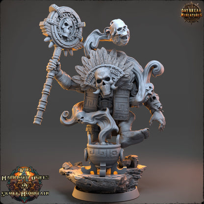 Mammoth Ogres Summoner | DayBreak Miniatures | Compatible with D&D/AOS | Fantasy | Tabletop