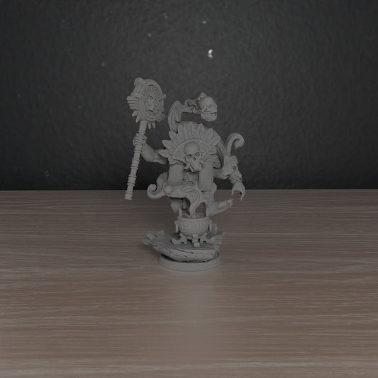 Mammoth Ogres Summoner | DayBreak Miniatures | Compatible with D&D/AOS | Fantasy | Tabletop