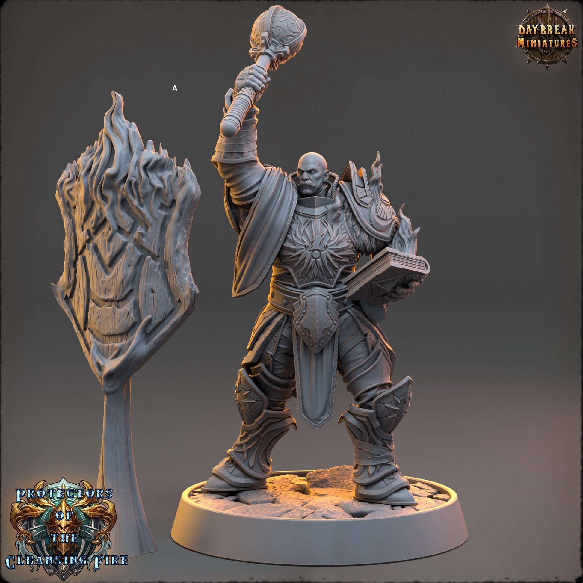 Mage of the Cleansing Flame | DayBreak Miniatures | Compatible with D&D/AOS | Fantasy | Tabletop