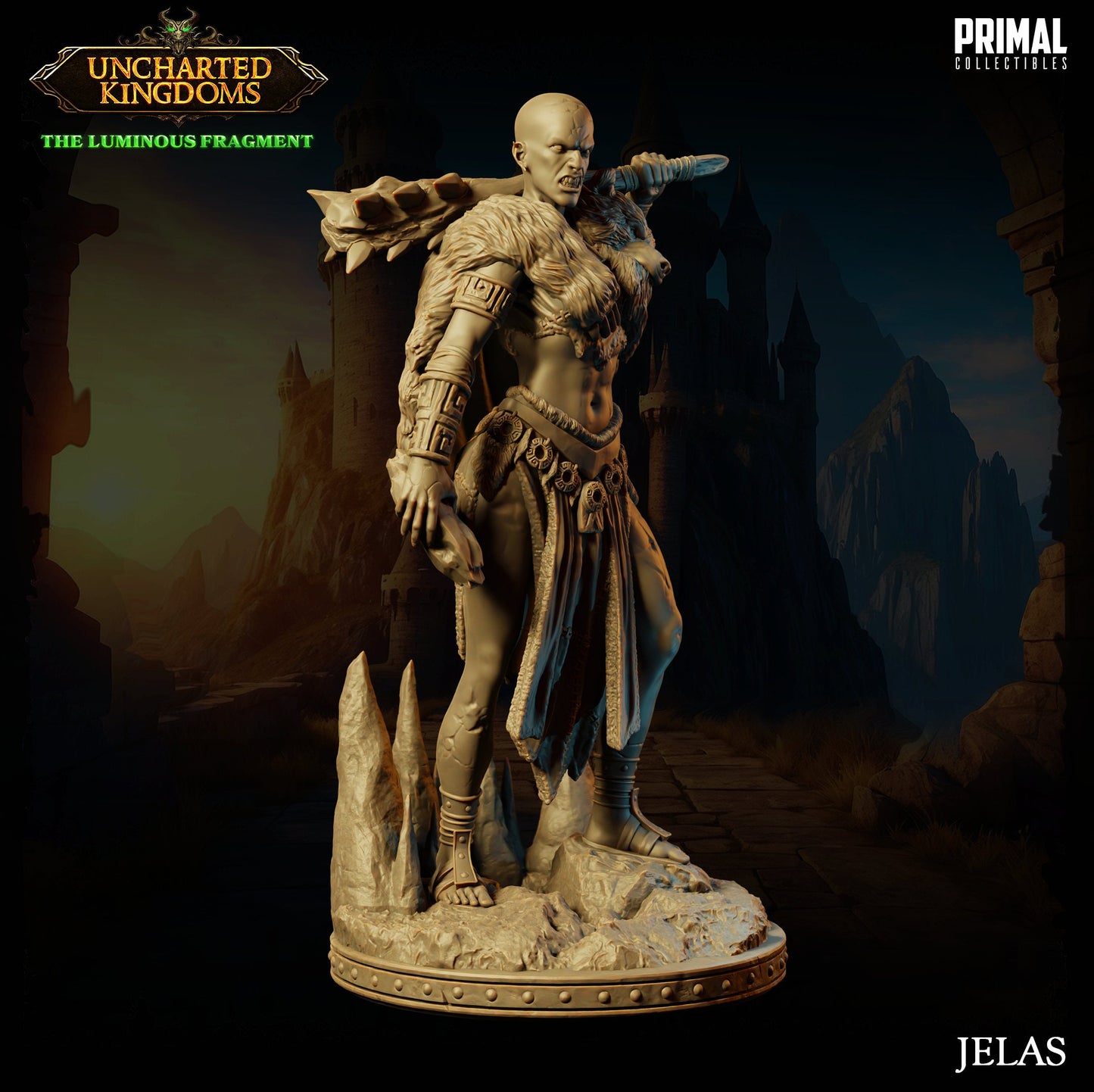 Stone Giant Jelas | Primal Collectibles | Compatible with D&D/AoS | Fantasy