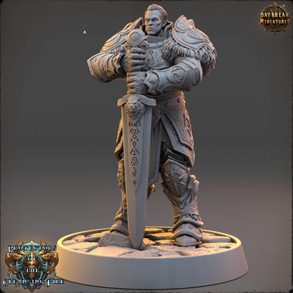 Warrior of the Cleansing Flame | DayBreak Miniatures | Compatible with D&D/AOS | Fantasy | Tabletop