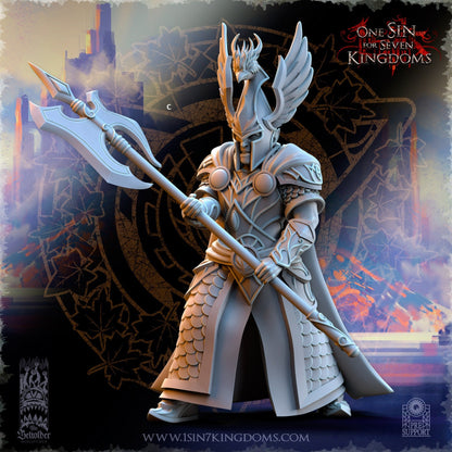 SilverMoor Elf Searing Bird Guardian | The Beholder Miniatures | Compatible with D&D/AoS | Fantasy | Tabletop RPG