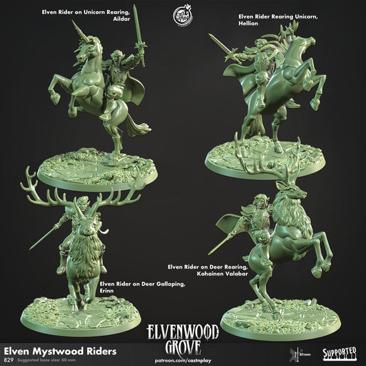 Elven Mystwood Rider | CastnPlay | Compatible with D&D/AoS | Fantasy