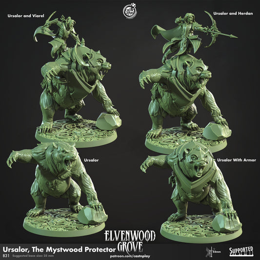 Mistwood Protector Ursalor | CastnPlay | Compatible with D&D/AoS | Fantasy