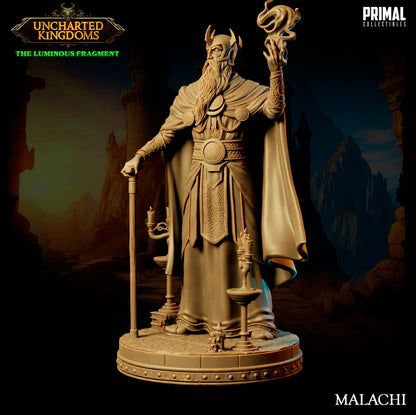 Human Mage Malachi | Primal Collectibles | Compatible with D&D/AoS | Fantasy