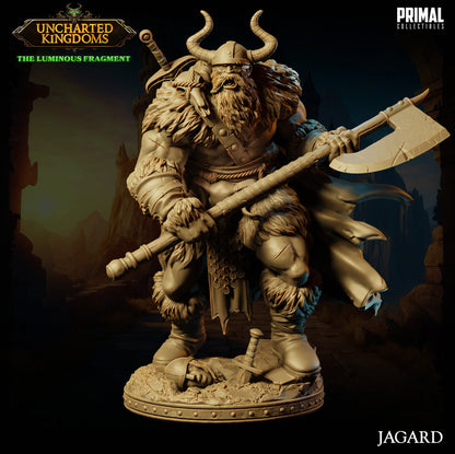Barbarian King Jagard | Primal Collectibles | Compatible with D&D/AoS | Fantasy