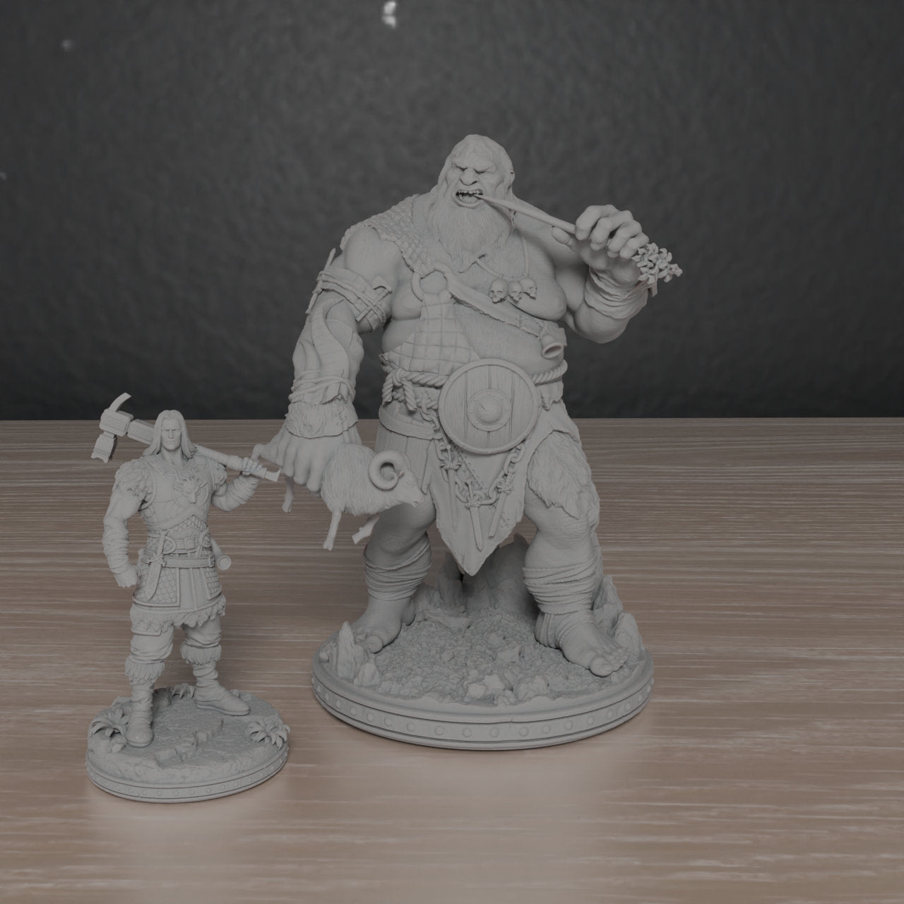 Hill Giant Sobrog | Primal Collectibles | Compatible with D&D/AoS | Fantasy