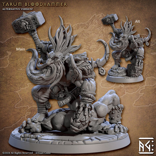 Dwarf Hero Tarum | Artisan Guild Miniatures | Compatible with D&D/AoS | Fantasy | Tabletop RPG