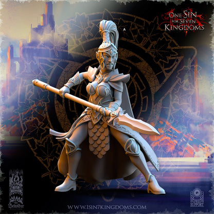 SilverMoor Elf Sisterhood Praetorian | The Beholder Miniatures | Compatible with D&D/AoS | Fantasy | Tabletop RPG