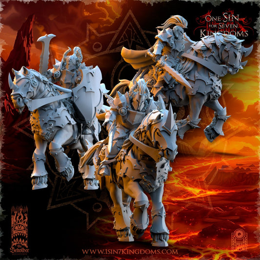 Realms of Mayhem Knight Sword and Shield | The Beholder Miniatures | Compatible with D&D/AoS | Fantasy | Tabletop RPG