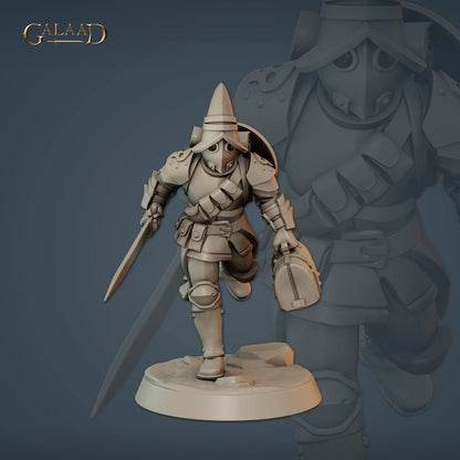 Human Vanguard Medic | Galaad Miniatures | Compatible with D&D/AoS | Fantasy | Tabletop RPG