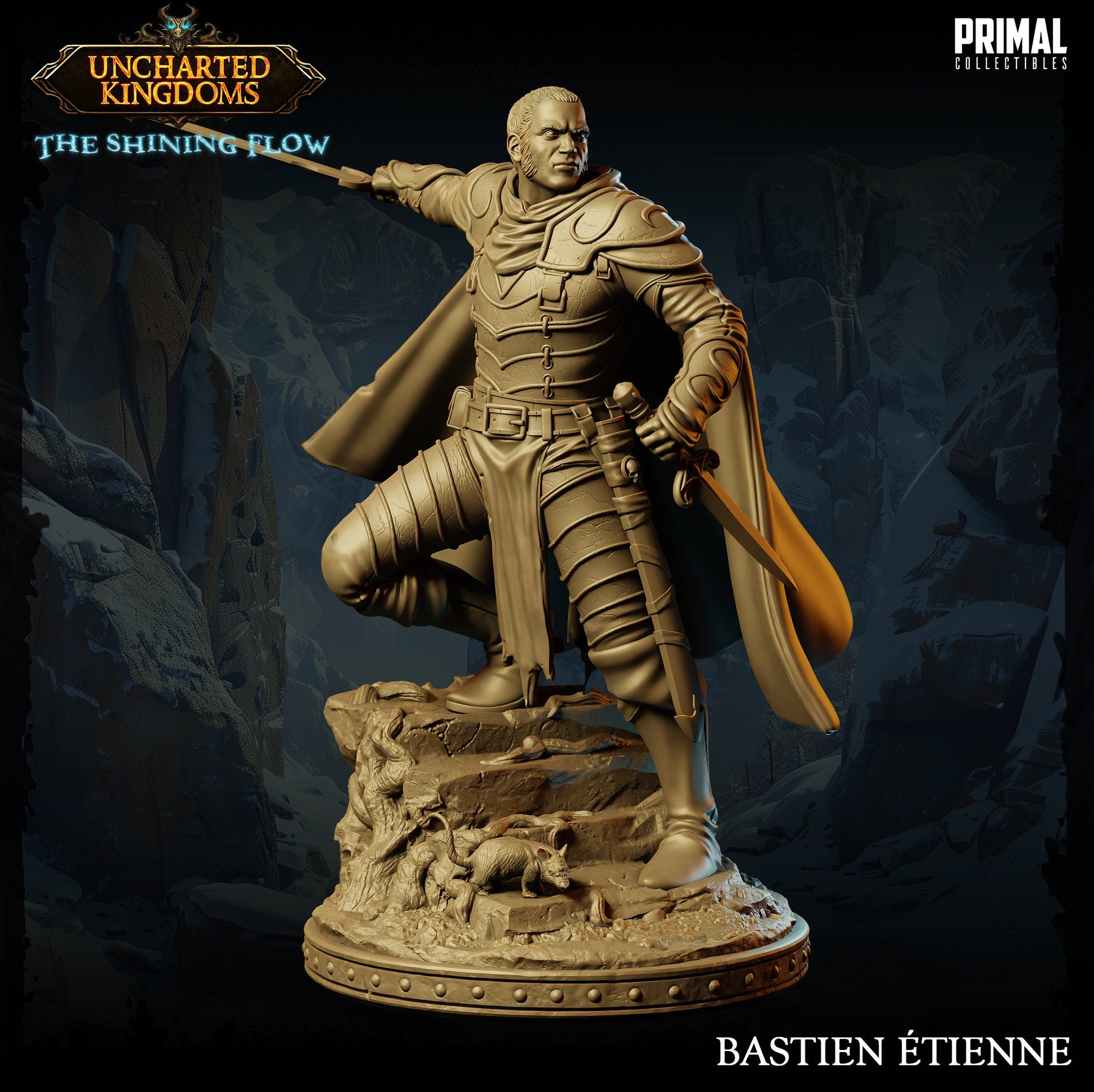 Human Male Assassin Bastien | Primal Collectibles | Compatible with D&D/AoS | Fantasy