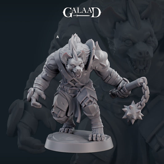 Gnoll Brute | Galaad Miniatures | Compatible with D&D/AoS | Fantasy | Tabletop RPG
