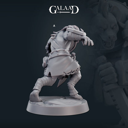 Gnoll Warrior | Galaad Miniatures | Compatible with D&D/AoS | Fantasy | Tabletop RPG