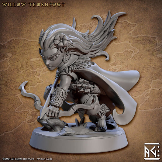 Lurikeen Ranger Willow | Artisan Guild Miniatures | Compatible with D&D/AoS | Fantasy | Tabletop RPG