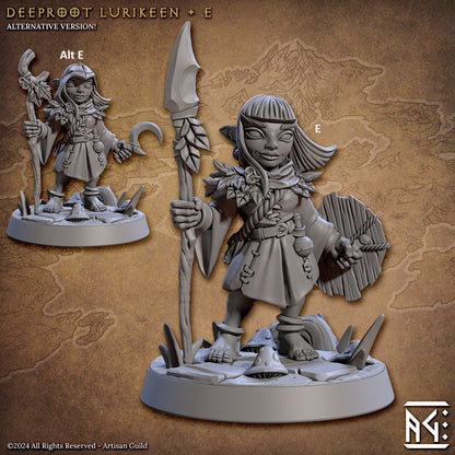 Lurikeen Fighter | Artisan Guild Miniatures | Compatible with D&D/AoS | Fantasy | Tabletop RPG
