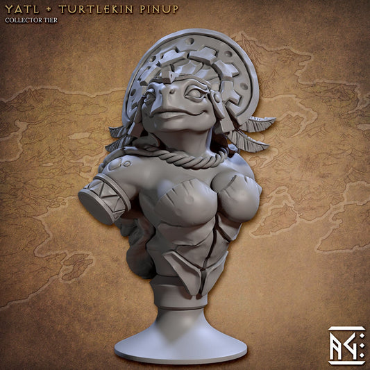 Tortle Female Wizard Yatl Bust | Artisan Guild | Compatible with D&D/AoS | Fantasy
