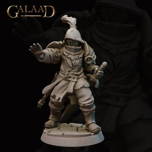 a statue of a man with a sword