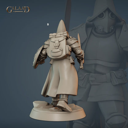 Human Vanguard Fighter | Galaad Miniatures | Compatible with D&D/AoS | Fantasy | Tabletop RPG