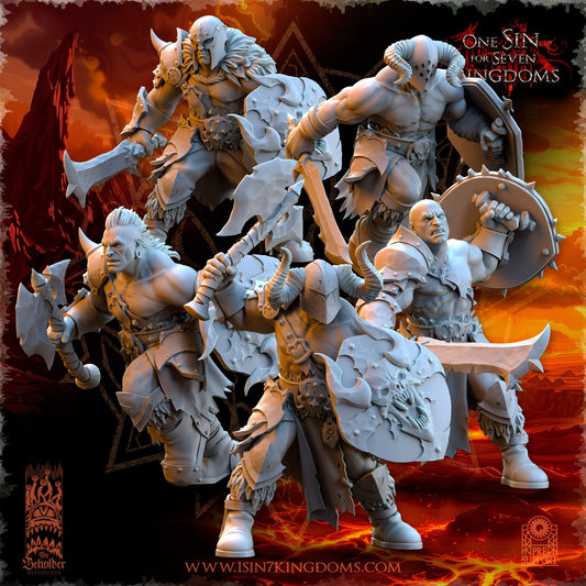 Realms of Mayhem Marauders Warband Set | The Beholder Miniatures | Compatible with D&D/AoS | Fantasy | Tabletop RPG