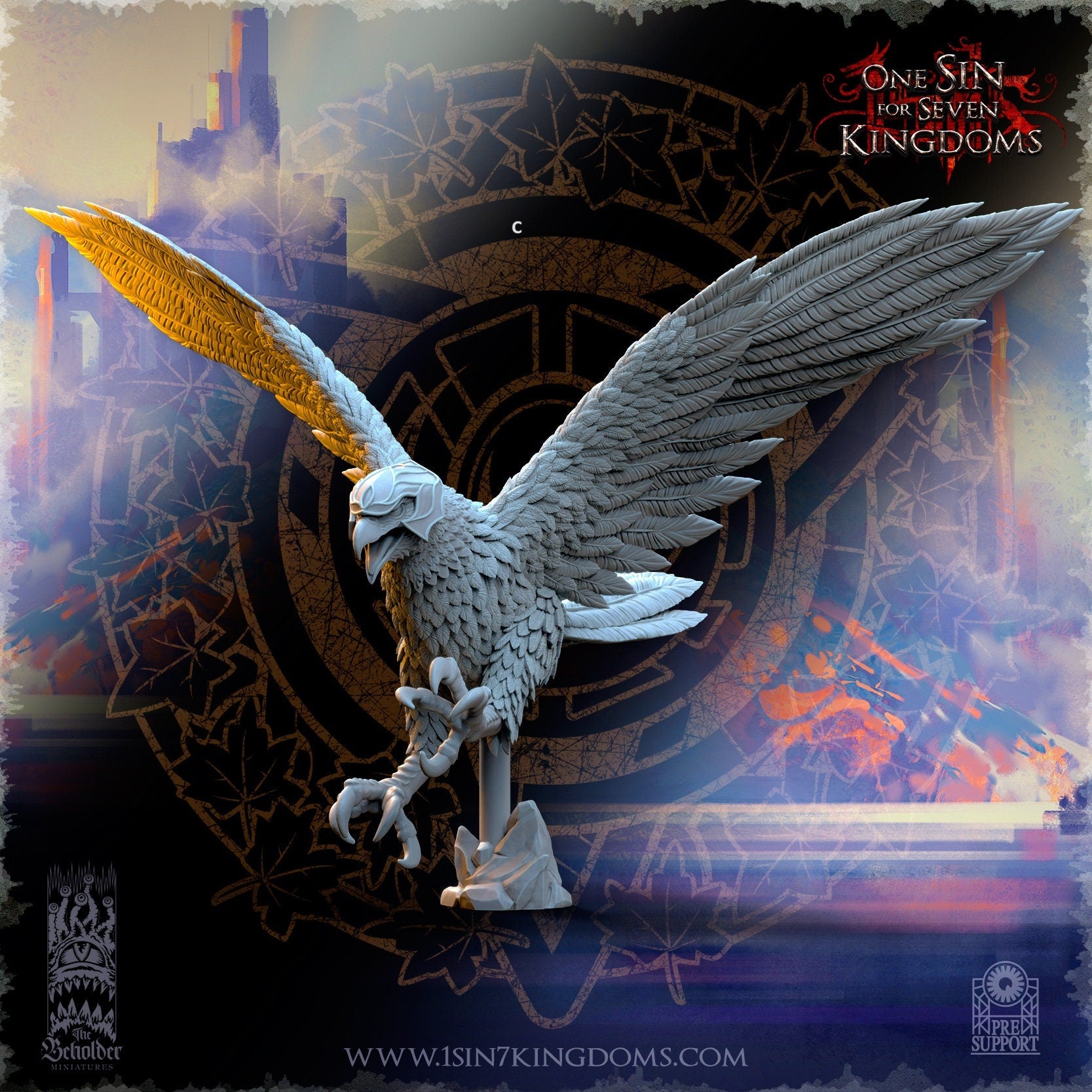 Royal Armored Eagles | The Beholder Miniatures | Compatible with D&D/AoS | Fantasy | Tabletop RPG