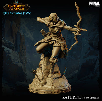 Female Barbarian Kathrine | Primal Collectibles | Compatible with D&D/AoS | Fantasy
