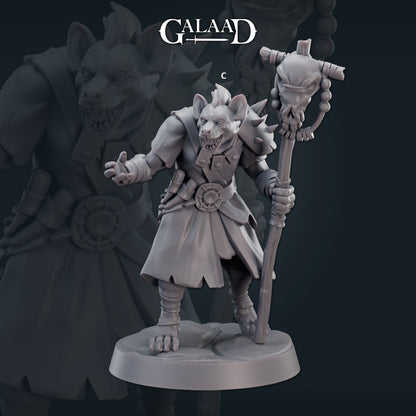 Female Gnoll Warrior | Galaad Miniatures | Compatible with D&D/AoS | Fantasy | Tabletop RPG