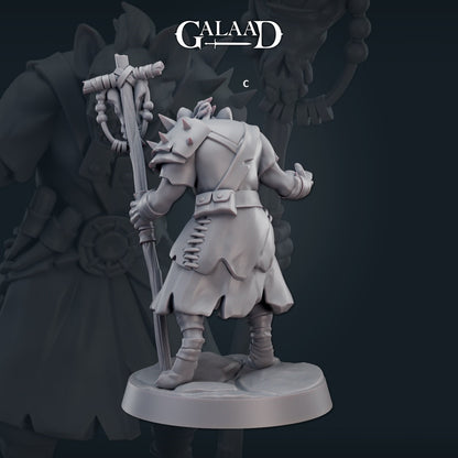 Female Gnoll Warrior | Galaad Miniatures | Compatible with D&D/AoS | Fantasy | Tabletop RPG