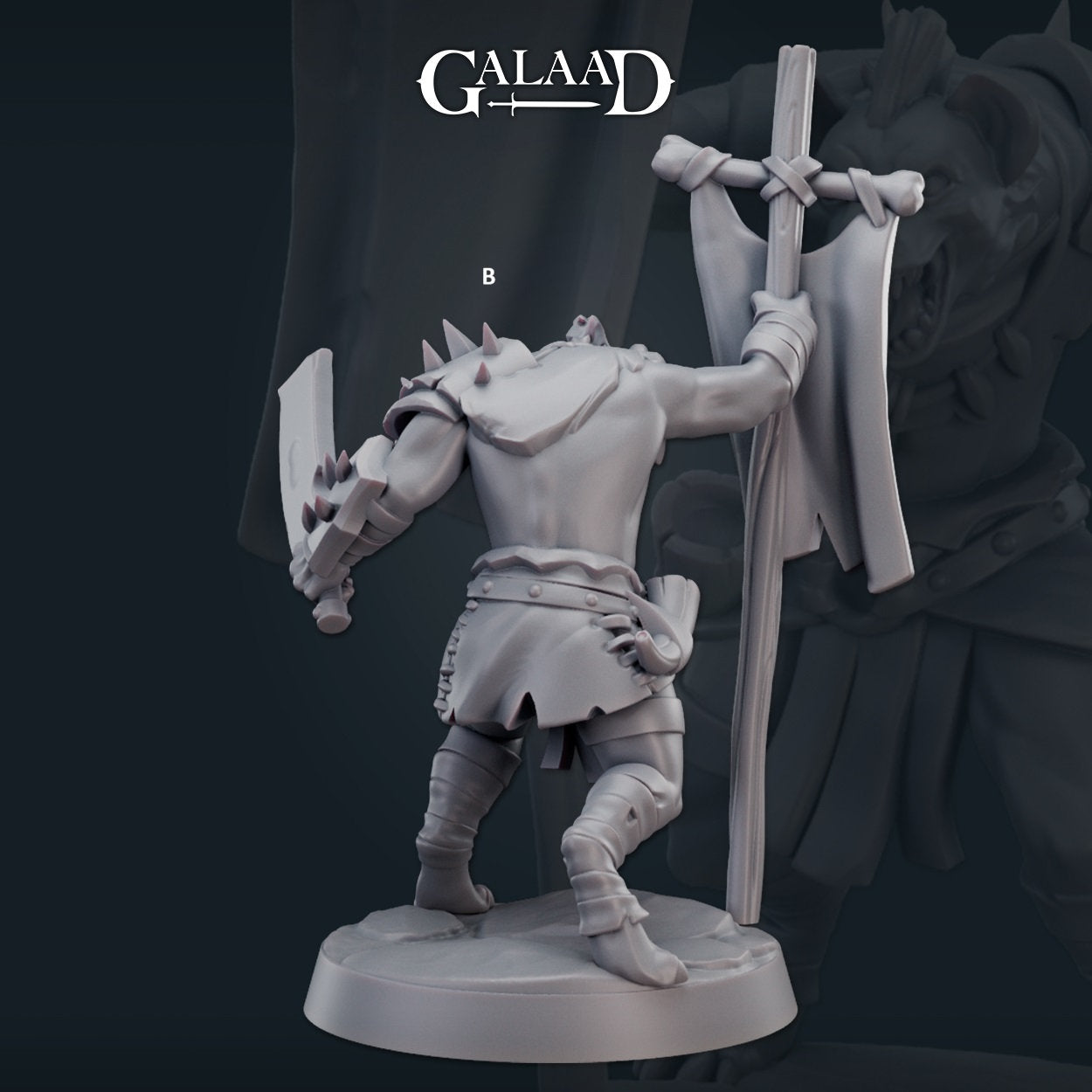 Gnoll Warrior | Galaad Miniatures | Compatible with D&D/AoS | Fantasy | Tabletop RPG