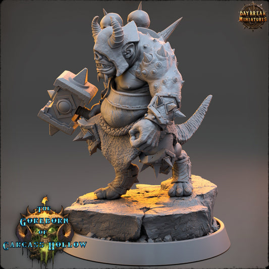 Goreborn Butcher Myrath Spikeskull | DayBreak Miniatures | Compatible with D&D/AOS | Fantasy | Tabletop