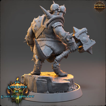Goreborn Butcher Myrath Spikeskull | DayBreak Miniatures | Compatible with D&D/AOS | Fantasy | Tabletop