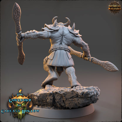 Goreborn Barbarian Syathar Nolko | DayBreak Miniatures | Compatible with D&D/AOS | Fantasy | Tabletop