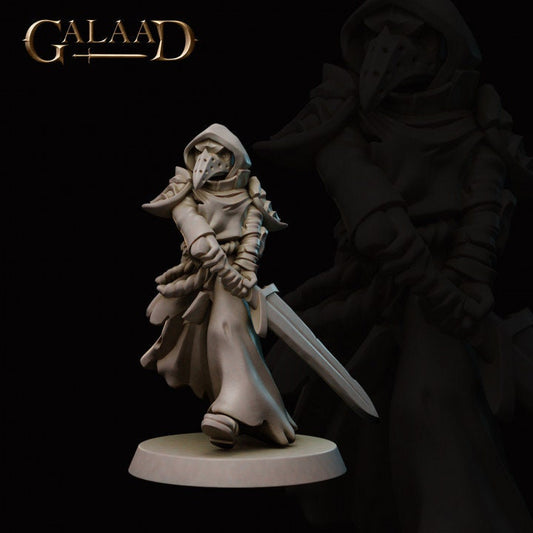 a statue of a knight holding a sword