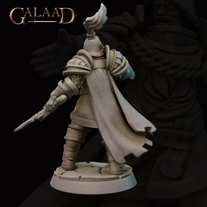 a statue of a man with a sword