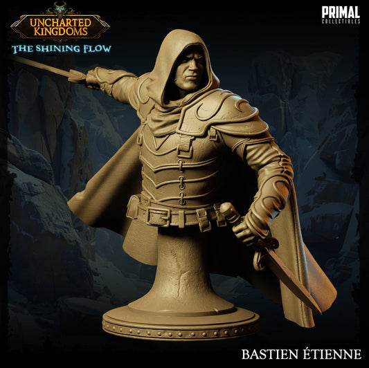 Human Assassin Bastien Bust | Primal Collectibles | Compatible with D&D/AoS | Fantasy