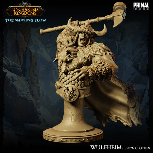 Barbarian Warrior Wulfheim Bust | Primal Collectibles | Compatible with D&D/AoS | Fantasy