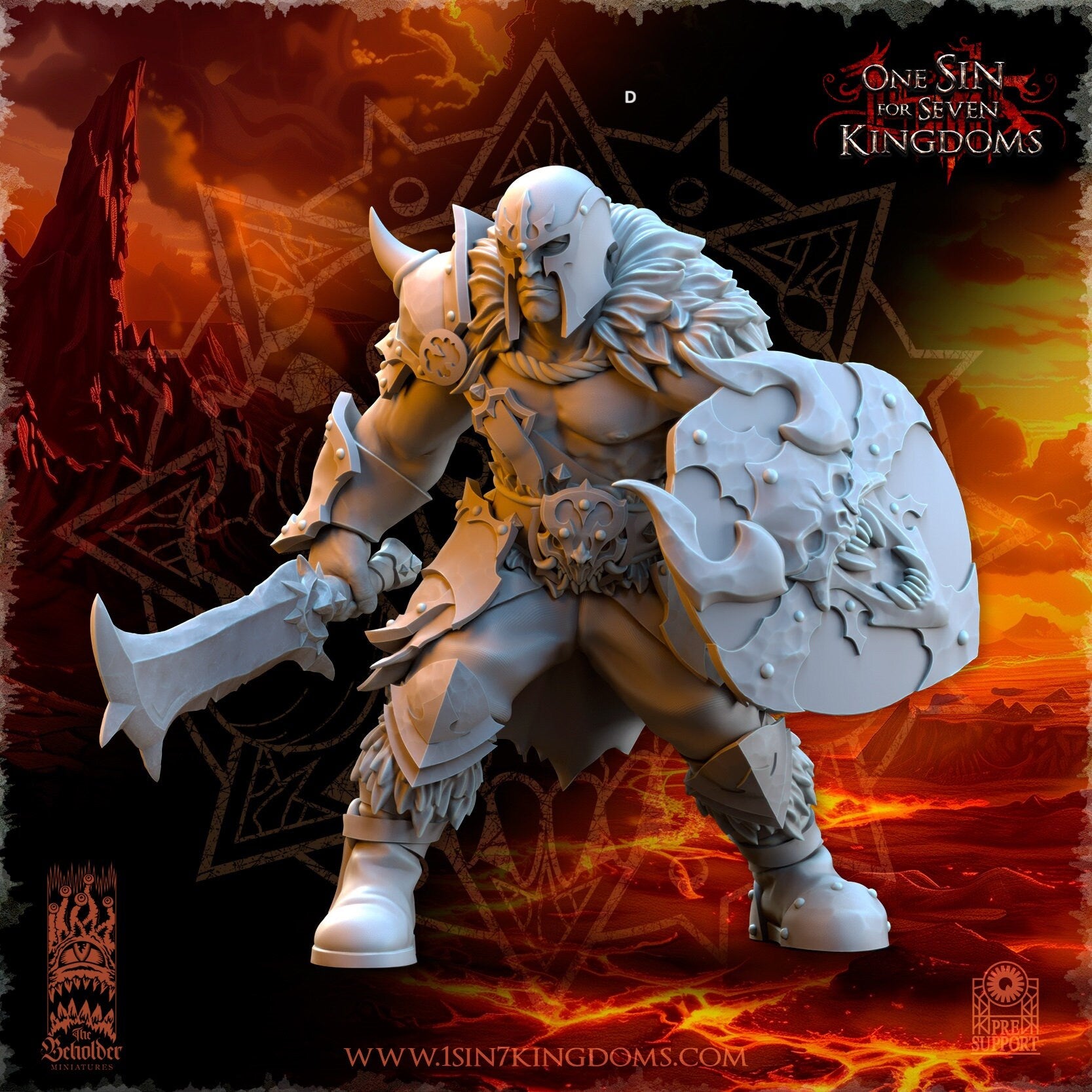 Realms of Mayhem Marauders Warband Set | The Beholder Miniatures | Compatible with D&D/AoS | Fantasy | Tabletop RPG