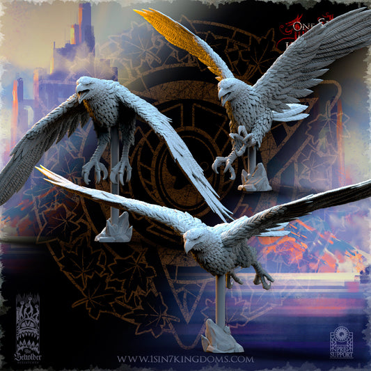 Royal Eagles | The Beholder Miniatures | Compatible with D&D/AoS | Fantasy | Tabletop RPG