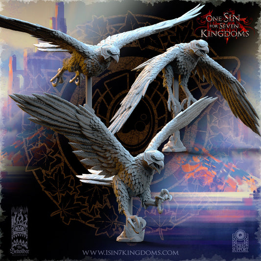 Royal Armored Eagles | The Beholder Miniatures | Compatible with D&D/AoS | Fantasy | Tabletop RPG